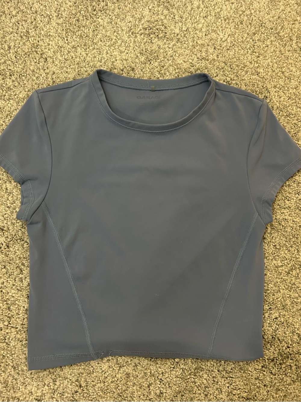 Garage Women’s Crewneck Short Sleeve Top in Slate Blue